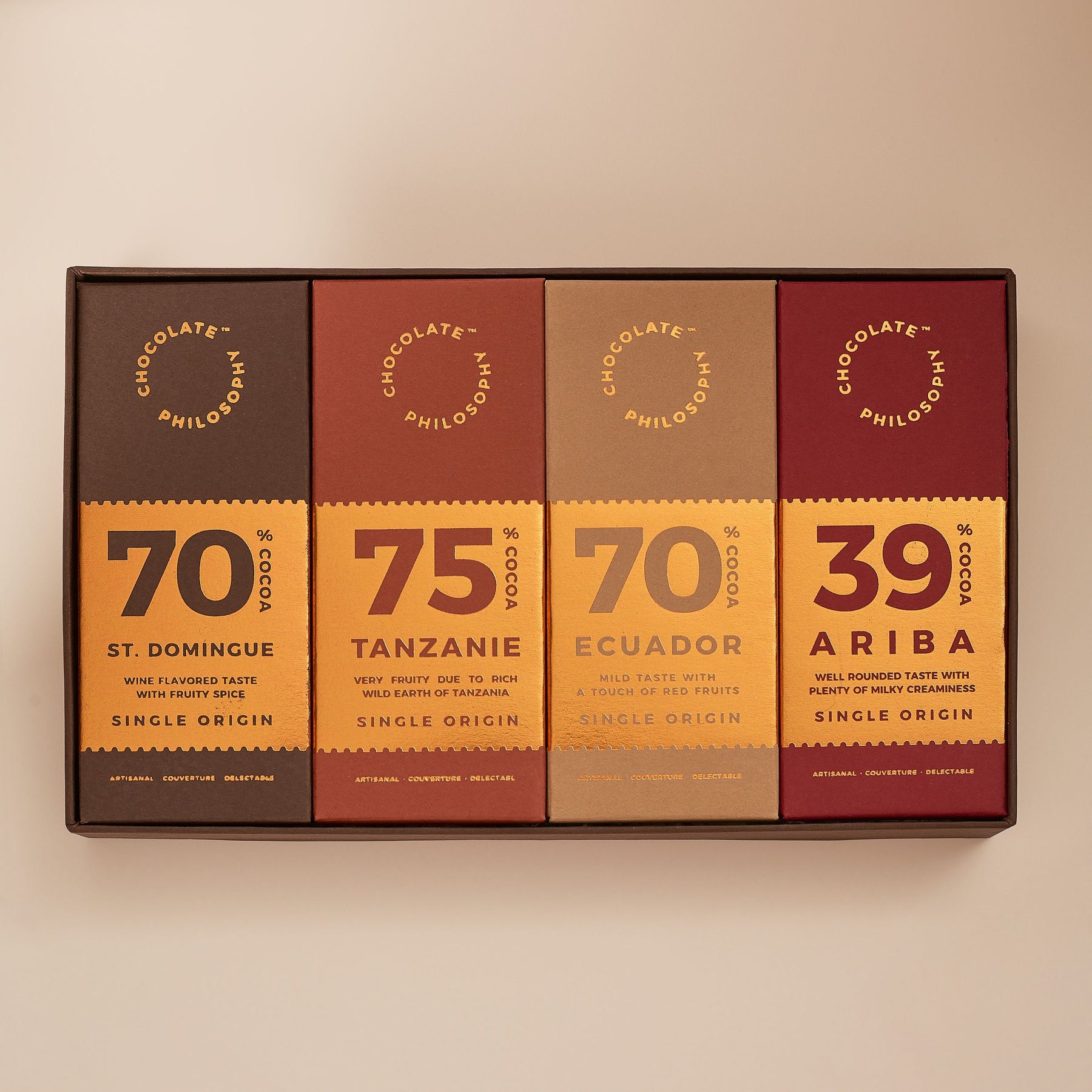 Order online a Single Origin Gift Set hamper-a pack of four chocolates ...