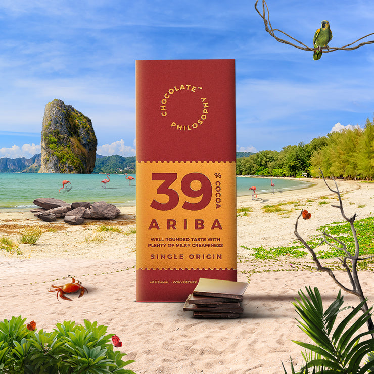 Ariba Milk Chocolate with Caramel, Single Origin, 30g
